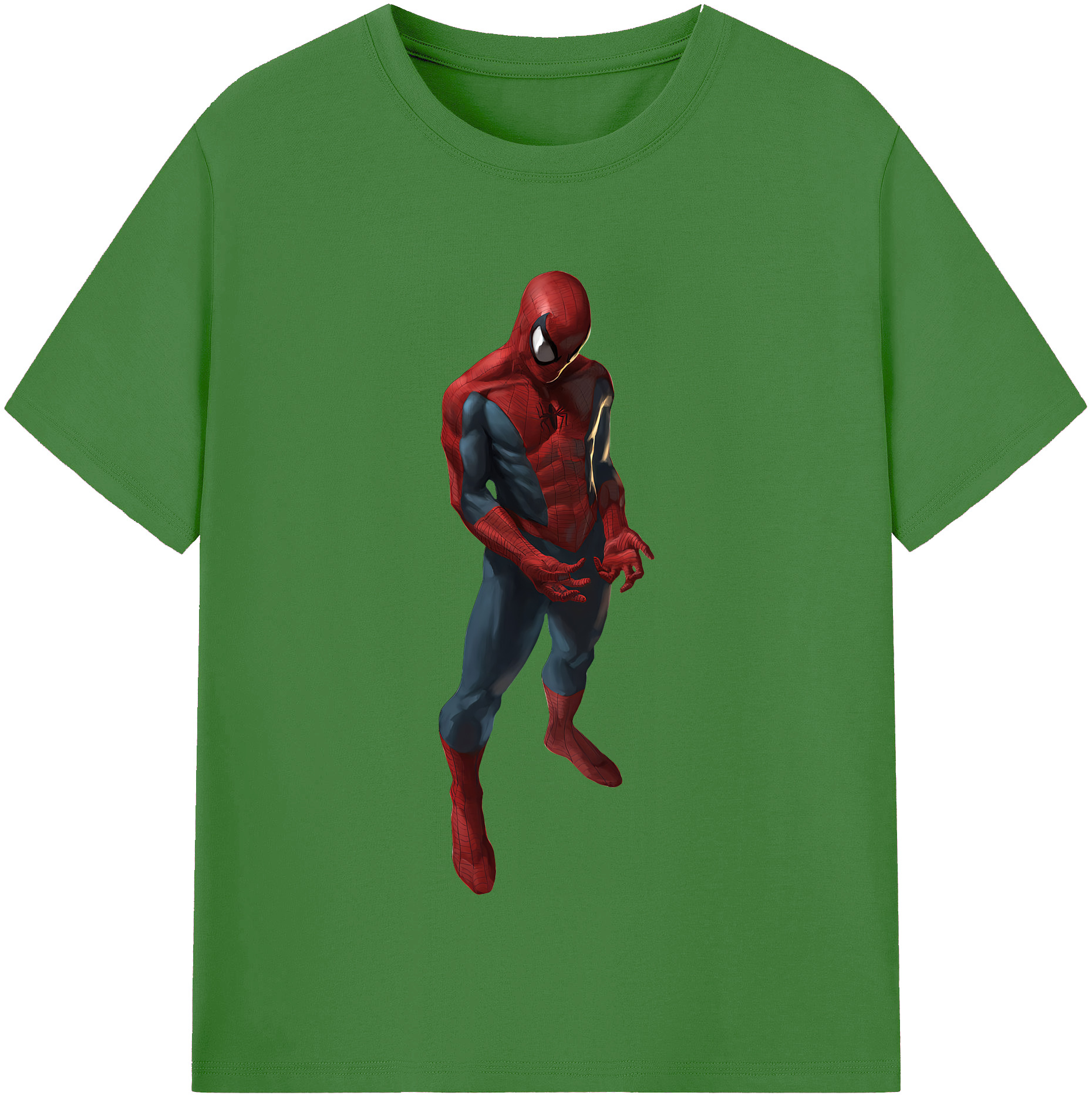 （画像用） Spider Man スパイダーマン レディースカジュアルプリントTシャツ（綿100％）